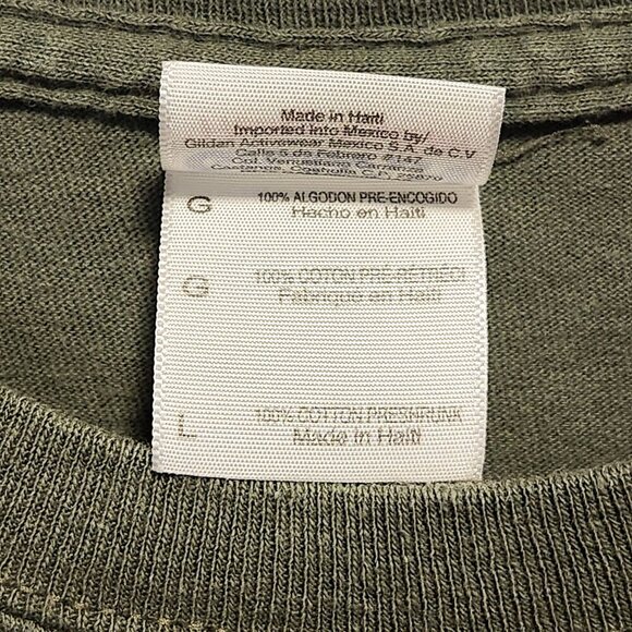 Jeep Beer T-Shirt Men's L Army Green 100% Cotton Short Sleeve Tee Front Grill - Picture 4 of 7